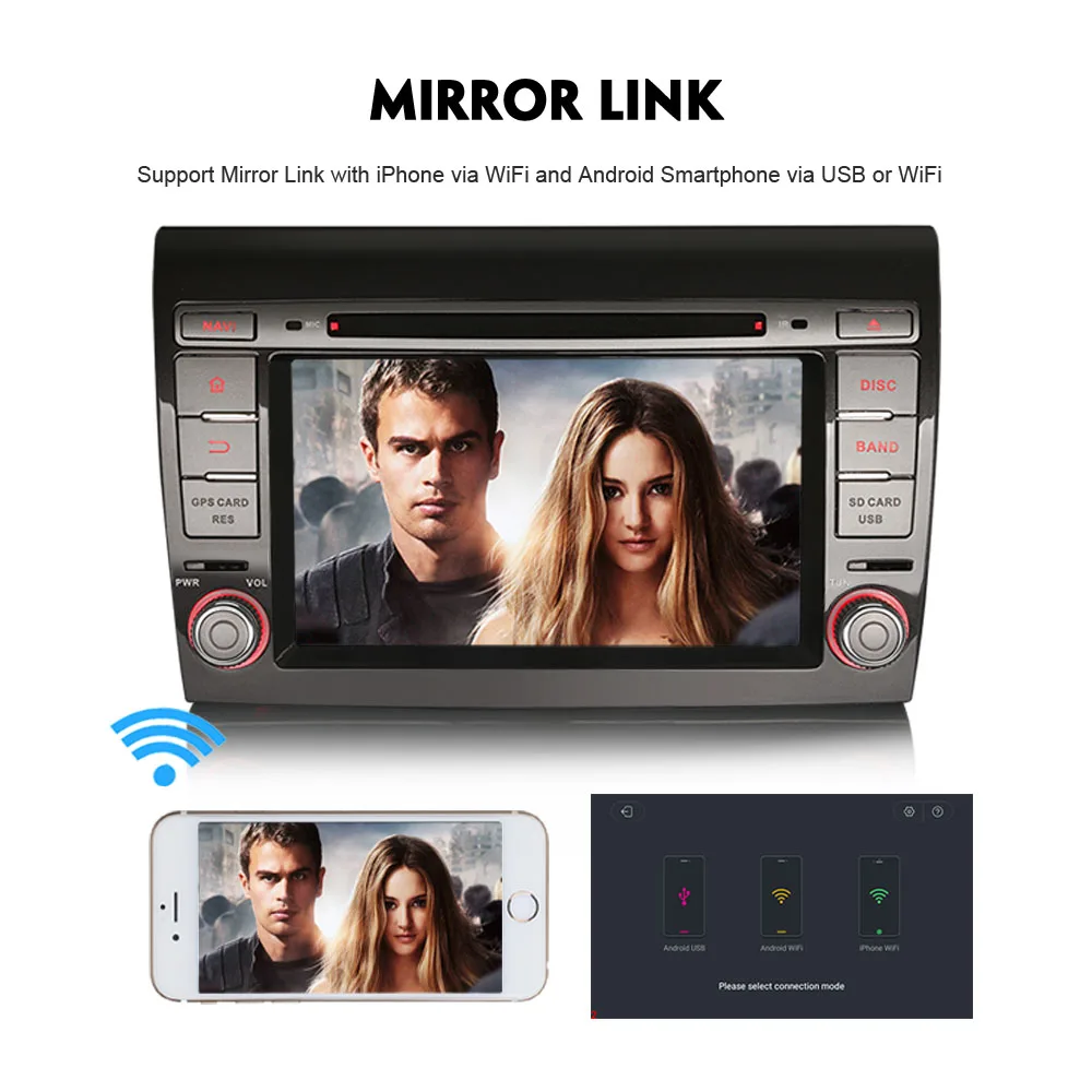 Восьмиядерный DAB + для FIAT BRAVO Автомобильный GPS навигационный плеер Android 8 0