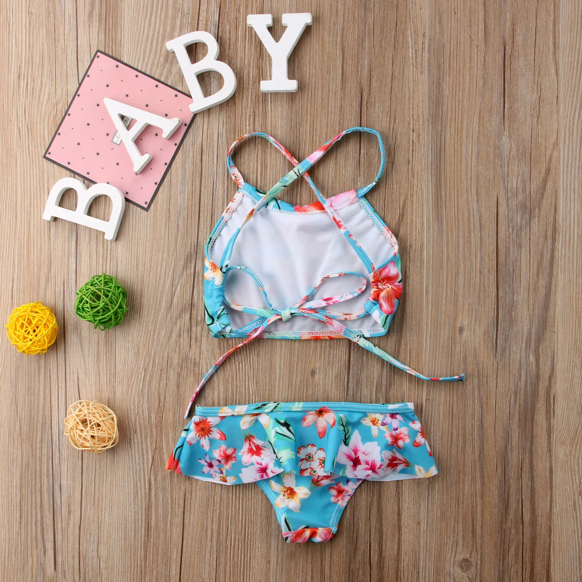 Купальный костюм для маленьких девочек купальный из 2 предметов комплект бикини