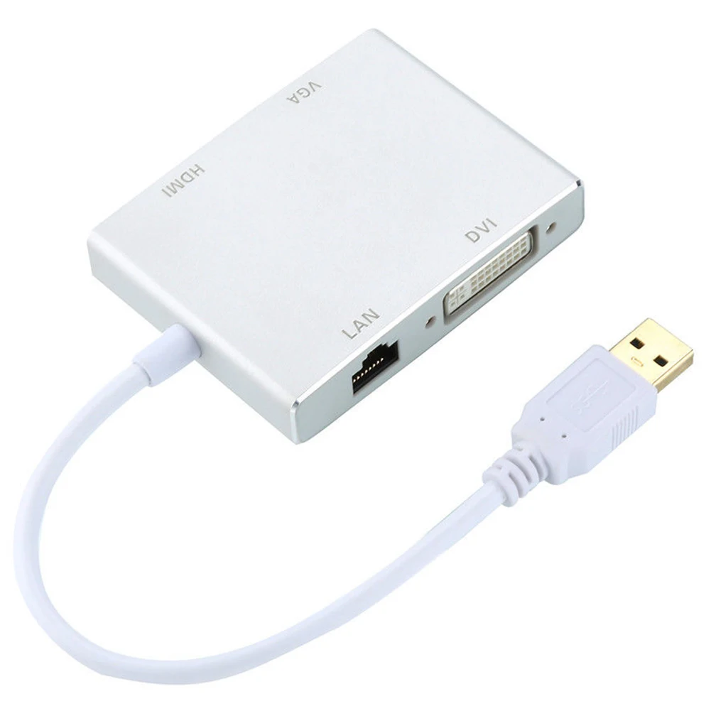 USB 3 0 к HDMI/DVI I/VGA адаптер мульти порт видео дисплей конвертер 1080p HD US| |
