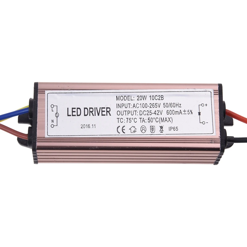 20W LED Driver Power Converter Constant Current Waterproof Transformer | AC/DC Adapters