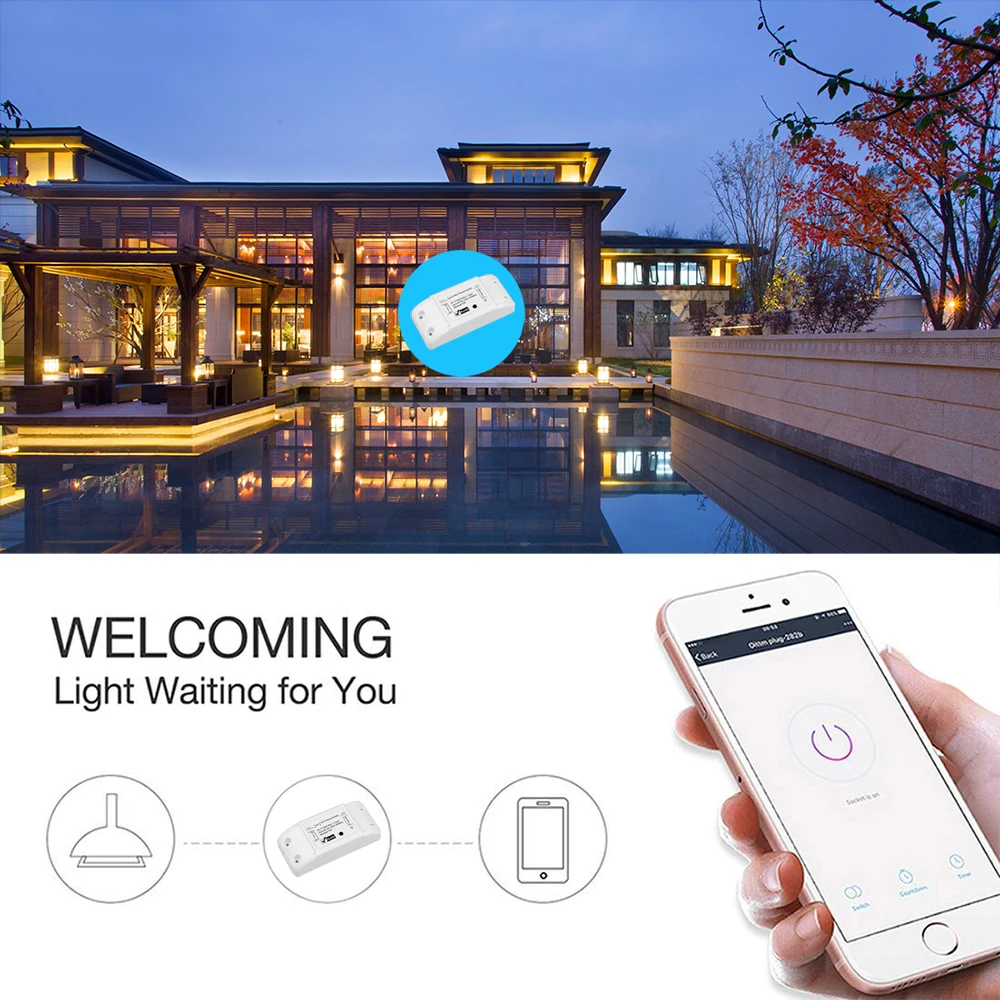 Portable DIY Wireless Wifi Switch Remote Control Smart Home Automation Light Relay Module Controller Work With For Alexa | Безопасность