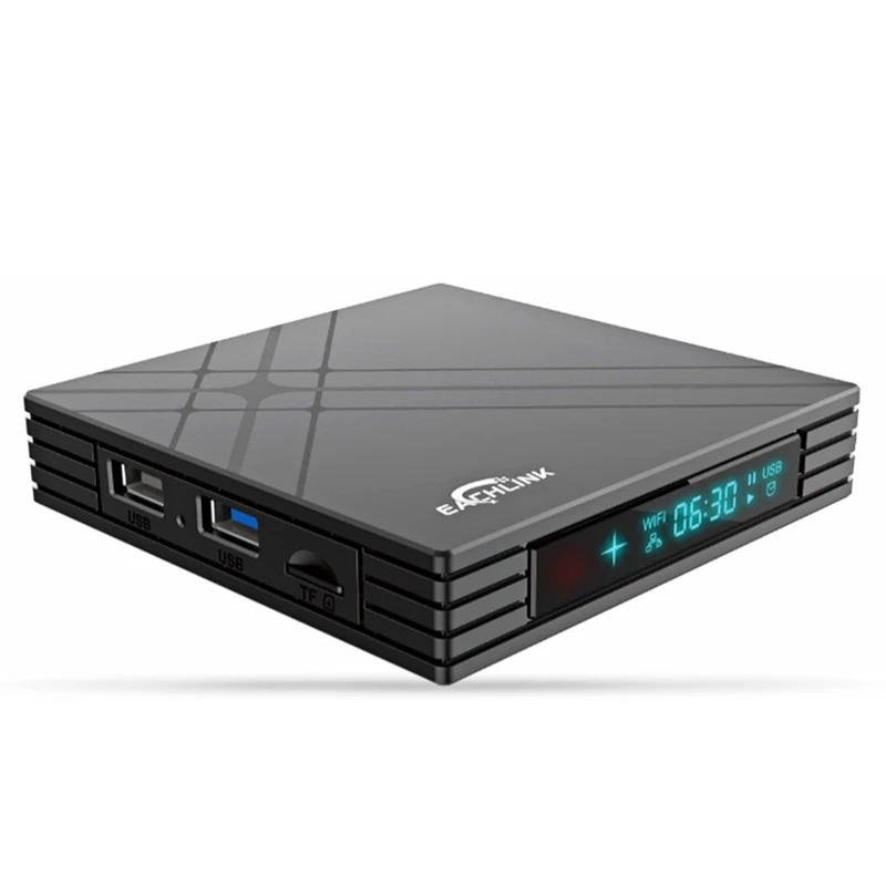 H6 мини Смарт ТВ приставка Allwinner Android 7 1 3 ГБ 32 2 4G Wifi 100 Мбит/с Bt4.1 6K H.265 Tv Us