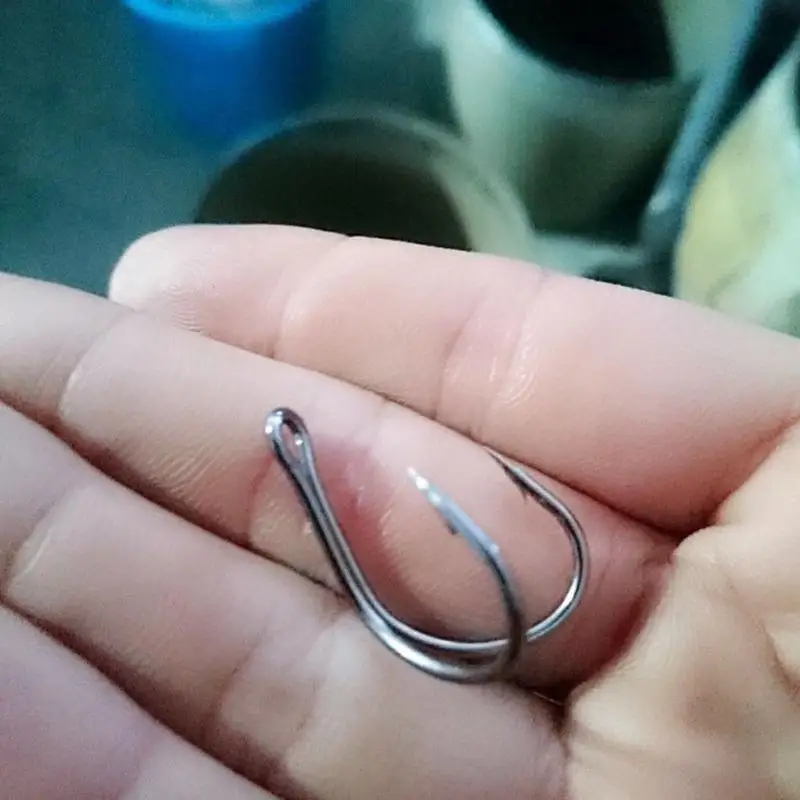 50 шт./упак. Размеры 1 2 4 сталь двойной рыболовный крючок легкий рыбы приманки