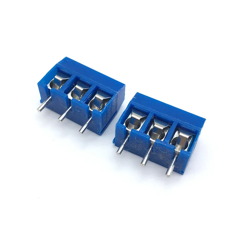 20 шт./лот KF301-5.0-2P 3P MF301 винт 2Pin 5 0 мм прямой контакт PCB винтовой клеммный блок разъем