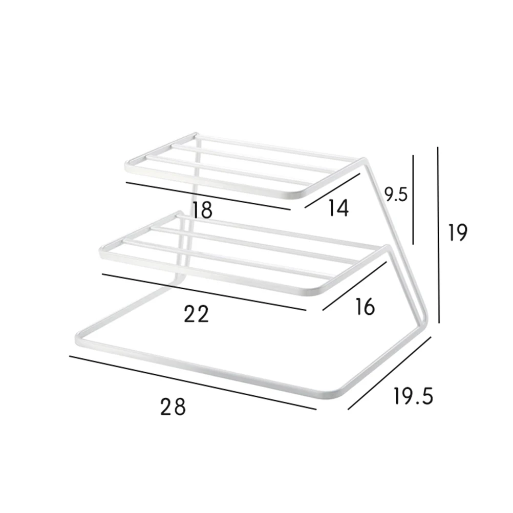 2 Tier Dish Rack Stainless Steel Kitchen Drainer Cup and Organizer(Black) | Дом и сад