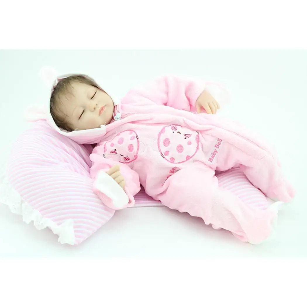 Детская Мягкая силиконовая Реалистичная одежда для детей 2 4 лет Reborn Baby Doll collectibles