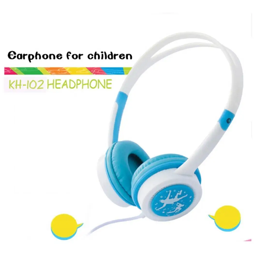 Милые детские Проводные Hi-Fi наушники 82dB 16 складные 3 5 мм Музыка 15-20 кГц 1 2 м