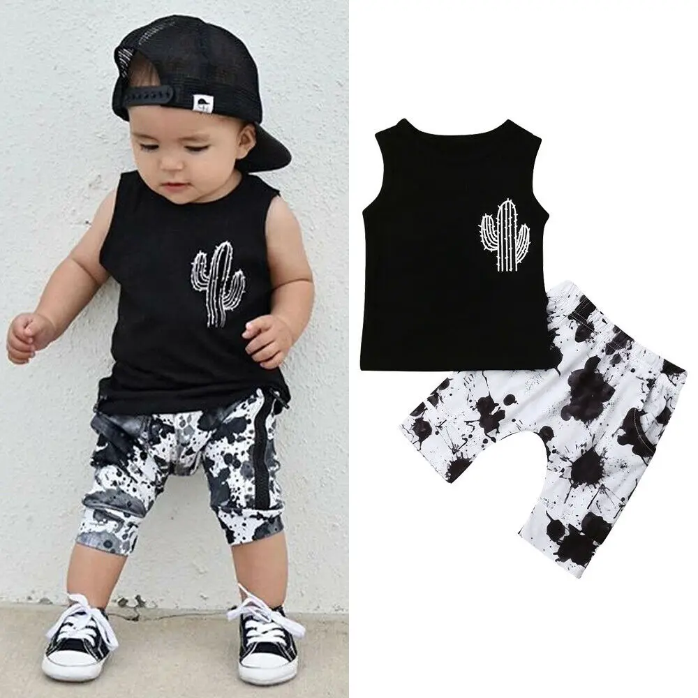 2019 Детская летняя одежда повседневные комплекты детской одежды для маленьких