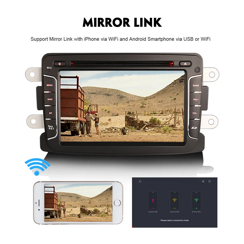 7 &quotAndroid 8 1 Авторадио DAB + автомобильный стерео GPS WiFi 4G DVD OBD Автомобильный