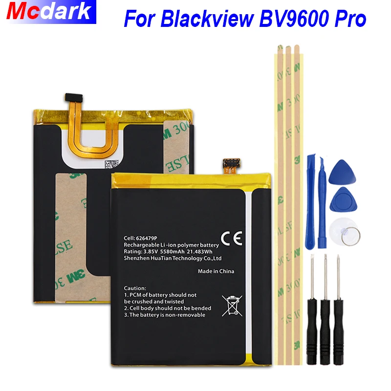Mcdark 5580mAh батарея для Blackview BV9600 Pro Batterie аккумуляторная AKKU ACCU PIL мобильный телефон с