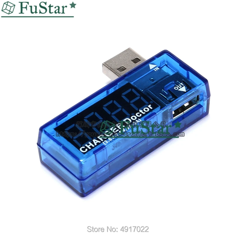 Умный электронный цифровой USB Мобильный измеритель напряжения зарядка ток
