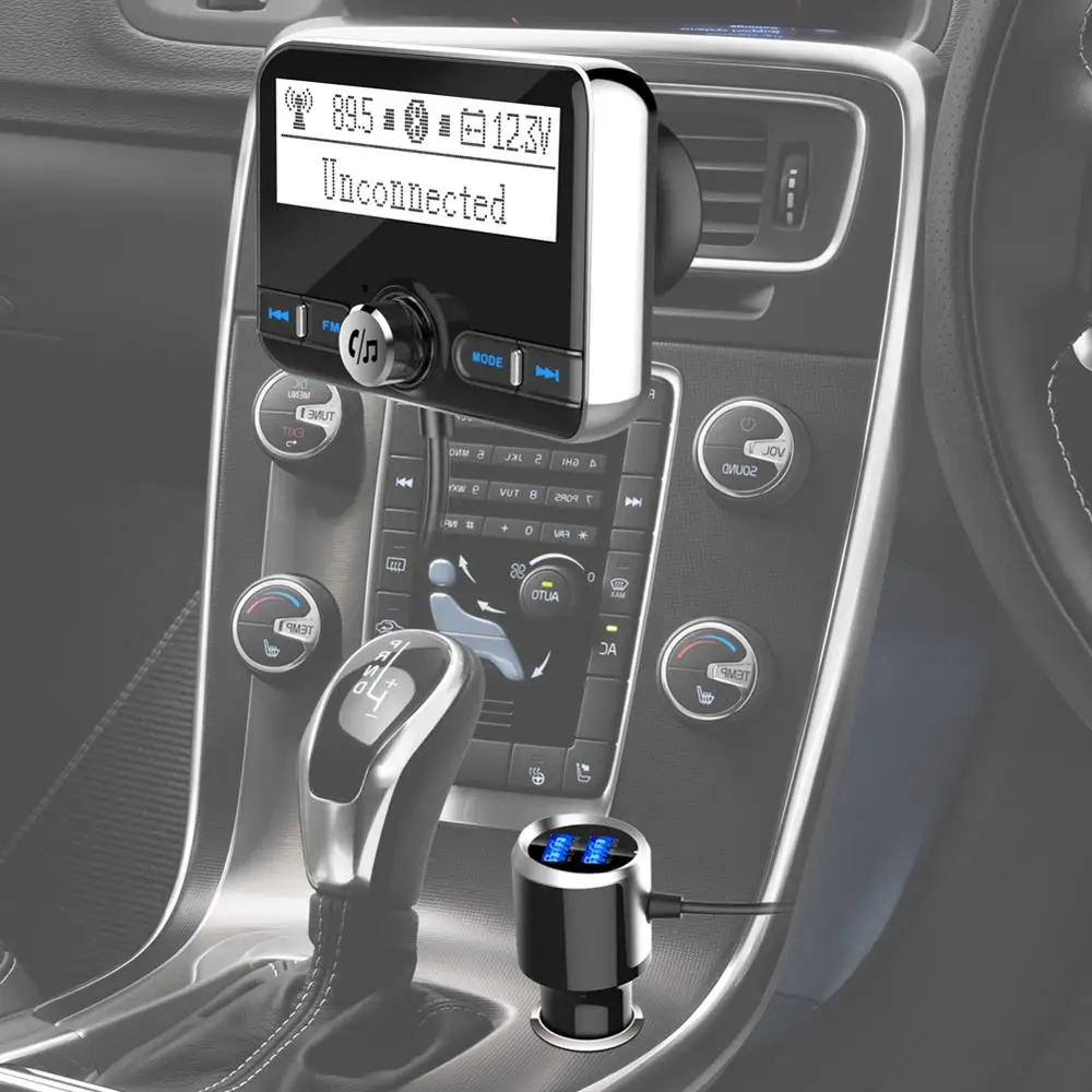 ANLUD Bluetooth Автомобильный fm трансмиттер Беспроводной автомобиля AUX модулятор Mp3