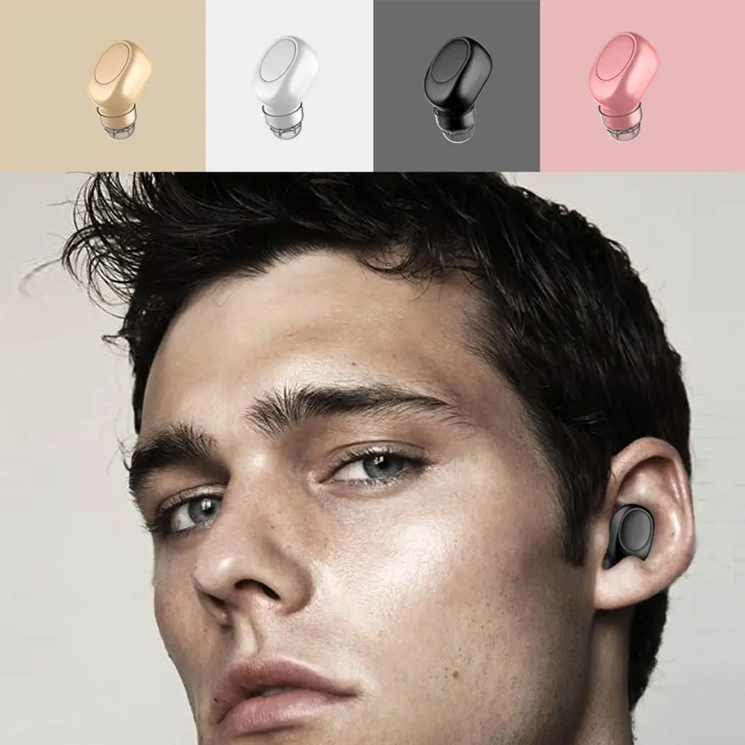Беспроводная Bluetooth Hi Fi гарнитура стерео в ухо без мини наушников простой дизайн и