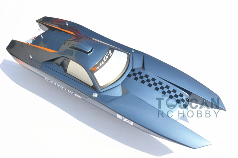 G30K ARTR RC стекловолокно бензин гоночный катер 30CC двигатель RadioSys сервоприводы серый