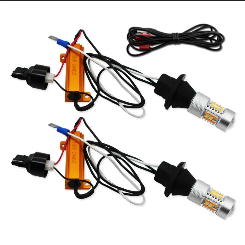 Без гипервспышки Ba15s BAU15S 1156 P21w T20 W21W 7440 светодиодный дневный ходовой светильник с