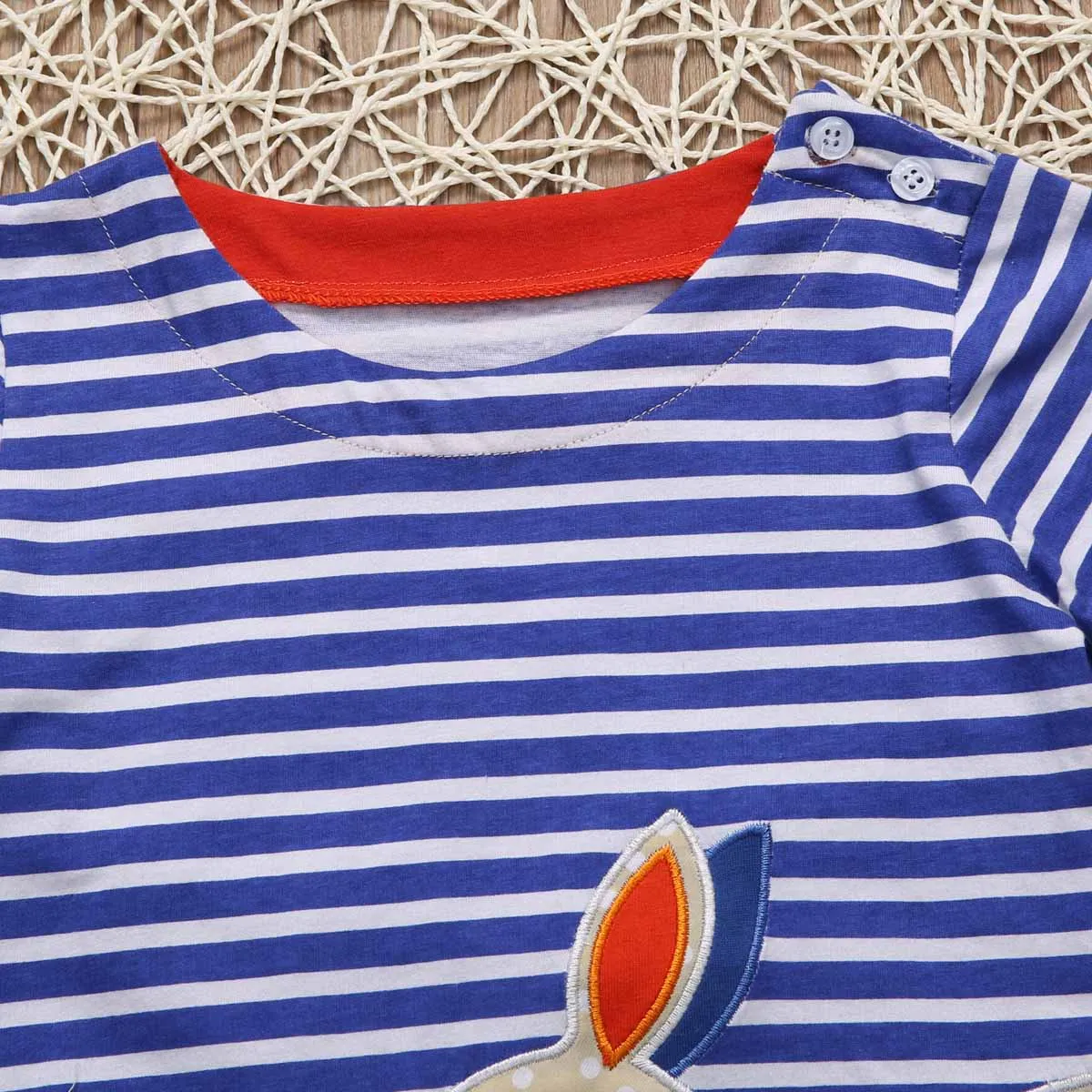 Pudcoco Girl Dress 2Y-7Y US Toddler Kids Baby Easter Bunny Stripe Princess Party Sundress 2-7T | Детская одежда и обувь