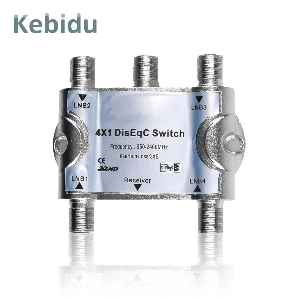 Wideband 4*1 DiSEqC 2 0 переключатель спутниковый ТВ тюнер сигнал 4X1 для спутникового
