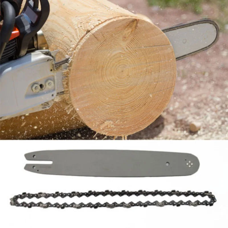Сталь направляющая цепной пилы Бар 14 дюймов 3/8 LP 50DL пила цепь для Stihl MS170/180/250 |