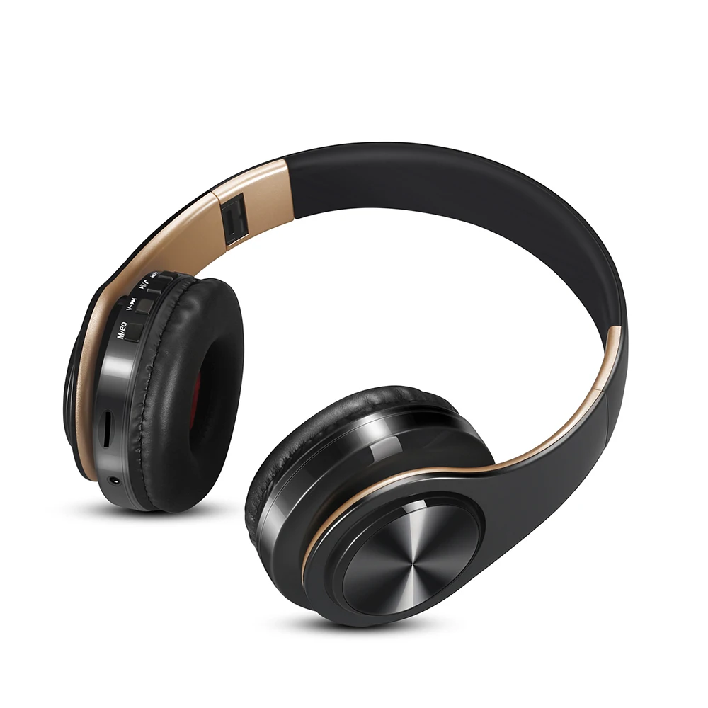 Новые золотые цвета Bluetooth наушники беспроводные стерео с микрофоном/TF картой |