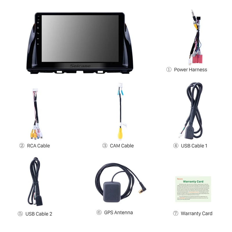 Seicane Android 8 1 10 &quot2Din автомобильный стерео для 2012 2013 2015 Mazda CX 5 GPS Navi мультимедиа плеер