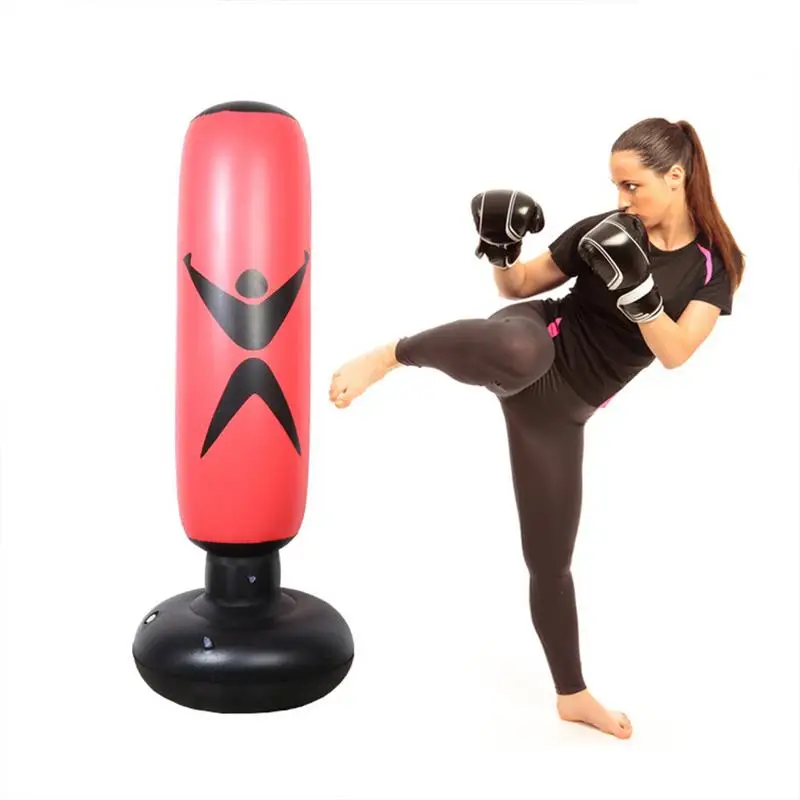 160 см боксерский Пробивной мешок надувной бесплатно стенд тумблер Муай Тай