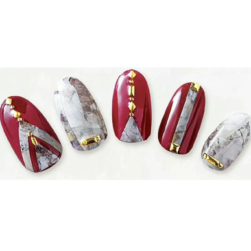 1 шт. стикеры 3D на ногти Nail Art из змеиной кожи мраморный камень сетка леопард