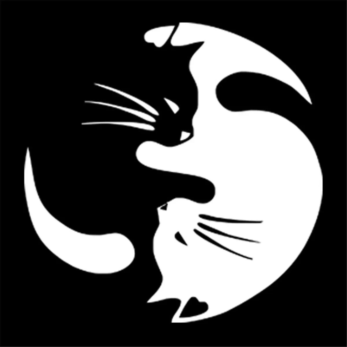 Multixolor Инь Янь Кот питомец автомобиль окно Грузовик Авто Наклейка виниловая