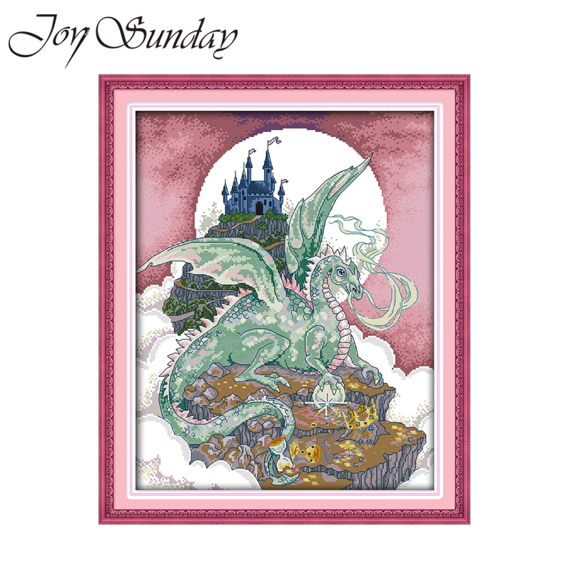 Joy Sunday Набор для вышивки крестом вышивка драконом 11CT 14CT Canevas Broderie DMC тканью Aida | Дом