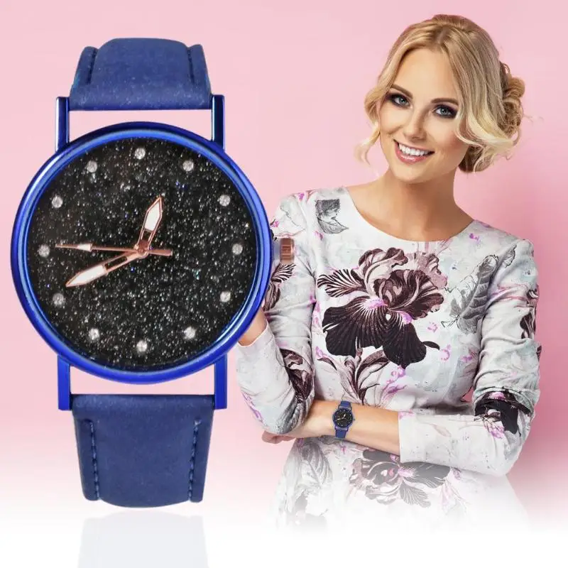 

Роскошные женские часы с магнитным звездным небом, Женские кварцевые наручные часы, модные женские наручные часы с кожаным ремешком, reloj mujer