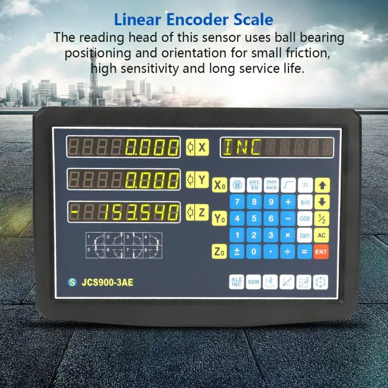 JCS900 3AE 100 мм/500 мм/800 мм цифровой индикатор линейных шкал 110 240 В вилка стандарта США