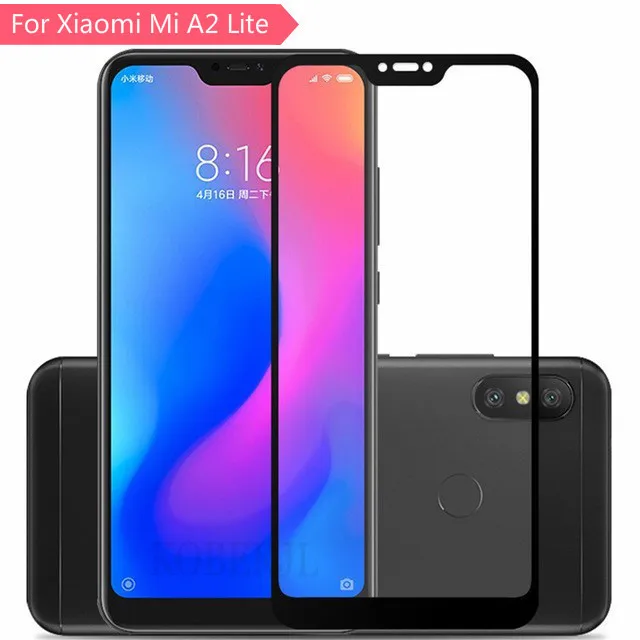 9H 3D полное покрытие Защитная пленка для Xiaomi Mi A2 Lite закаленное стекло премиум