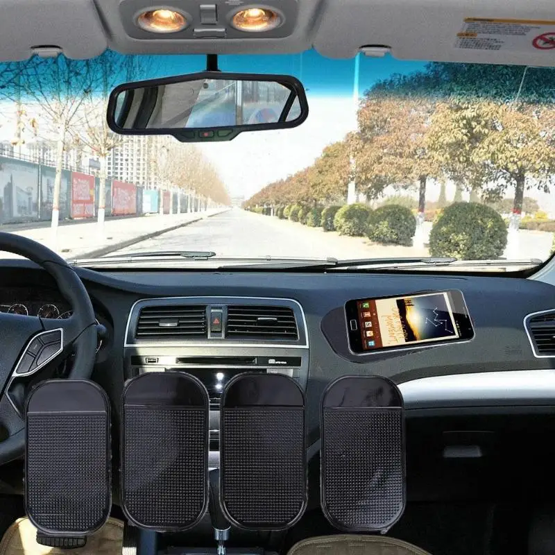 4 шт./лот коврик для приборной панели автомобиля Противоскользящий Мобильный