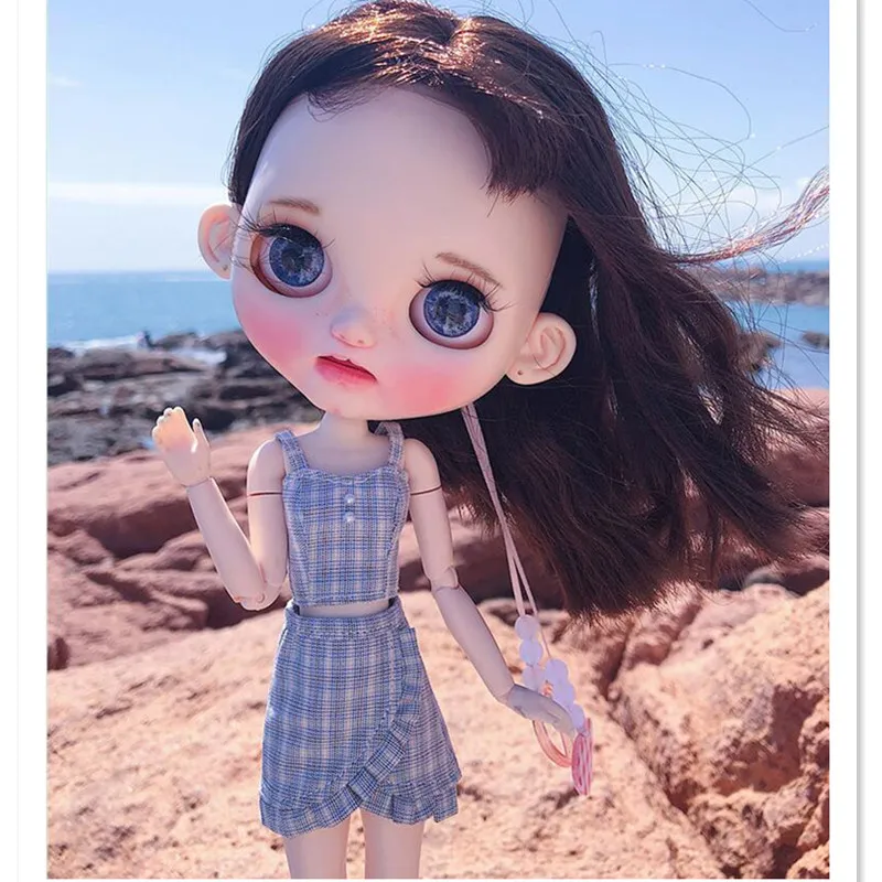 

1/6 BJD Doll Clothes Accessories Sling Corset Skirt for Blythe Doll Clothing Accessories,BJD Clothes for Azone Licca Dolls Gifts