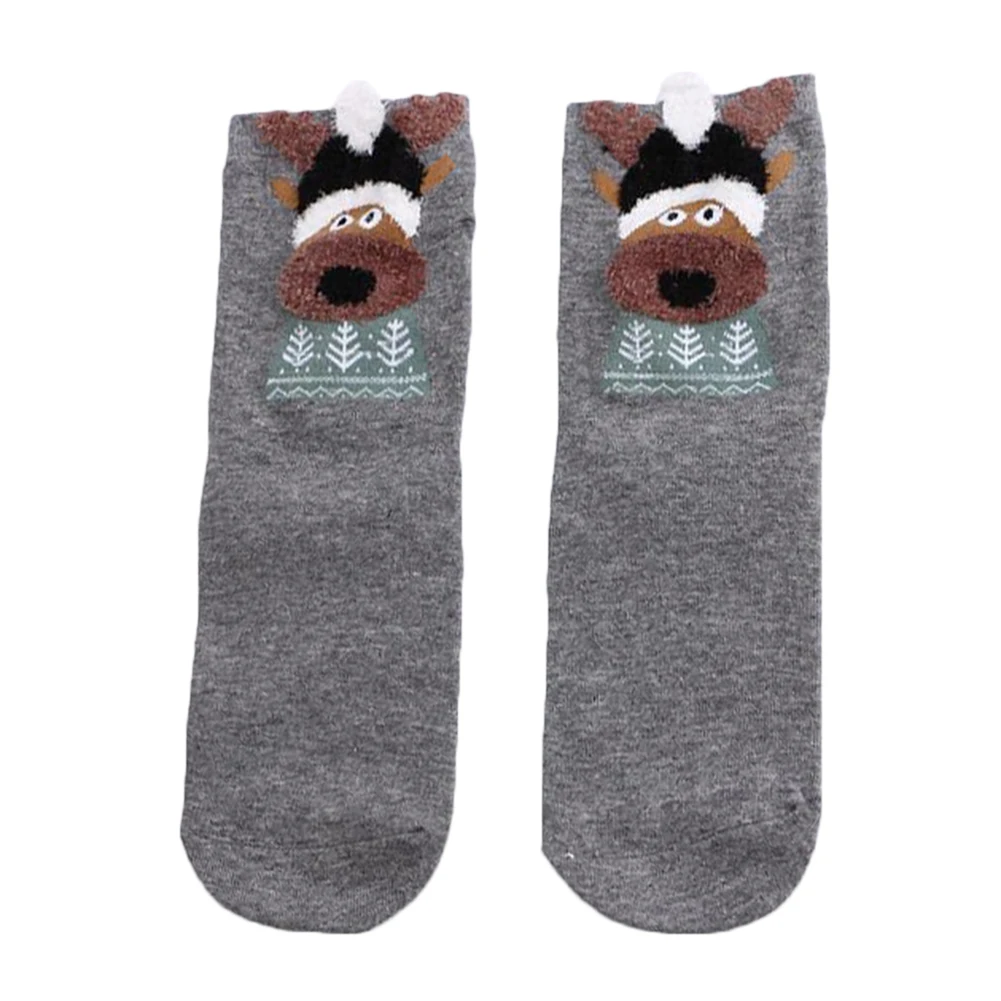 Рождественские мужские носки лося милые 2019 модные теплые длинные хлопковые