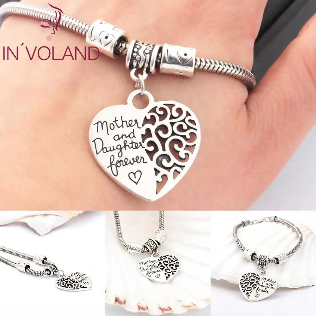 Women Casual Hollow Heart Shape Lobster Claw Silver 18.5cm/7.3inch Casp Clasp 5cm/2inch Closure Bracelet | Украшения и аксессуары