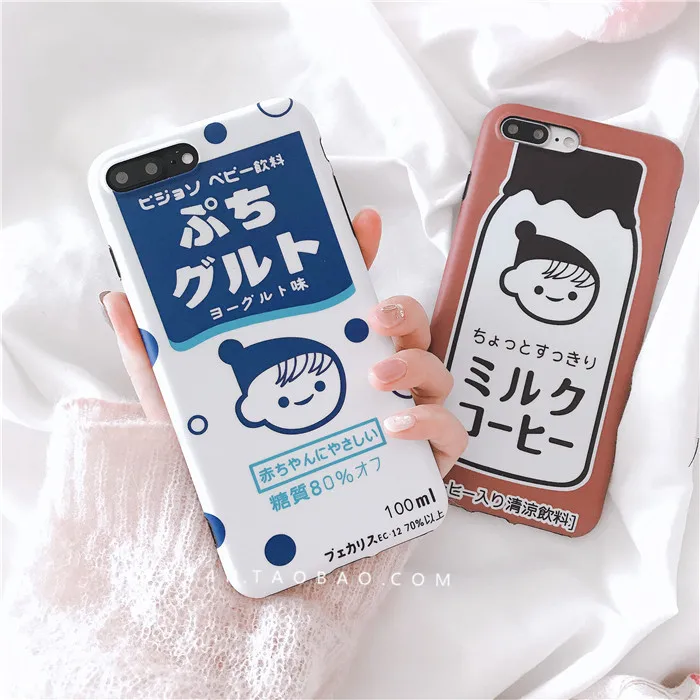 Kawaii японский чехол для телефона с буквенным принтом iPhone 7 Puls 6 6S 8 X Xs XR max милые