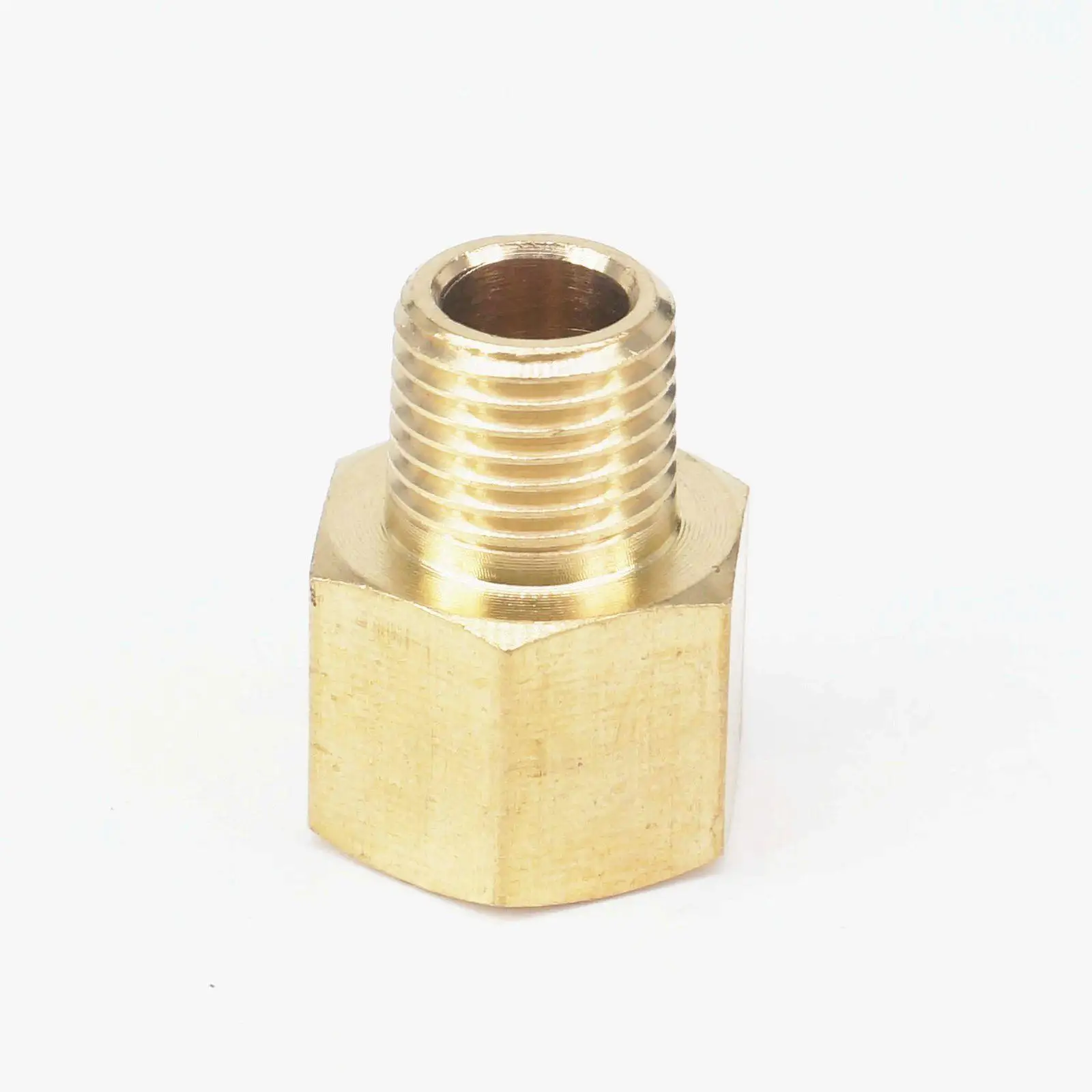 Латунный фитинг для труб с наружной резьбой BSPT 1/4 дюйма x 3/8 NPT женский адаптер