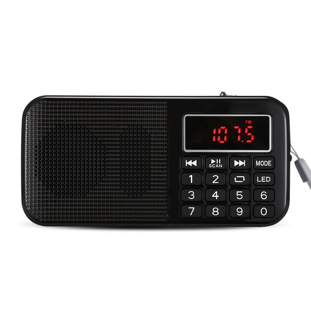 Новый L 558 мини FM радио mp3 плееры цифровой светодиодный экран дисплея динамик