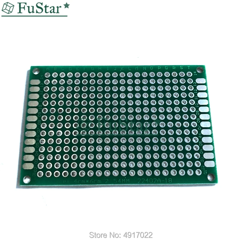 5 шт. 4*6 см коннектор печатной платы двухсторонний прототип универсальная