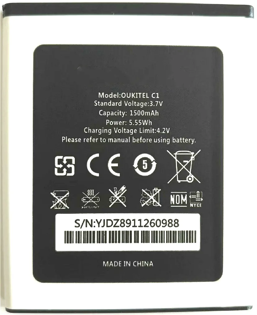 Выстрочка 1500 mAh C1 Батарея для OUKITEL сотовый телефон | Компьютеры и офис