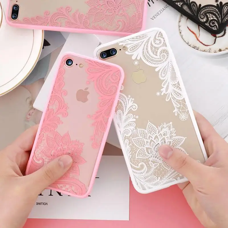 Чехол KISSCASE с цветочным кружевом для iphone 11 чехол 11pro max чехлы iPhone 7 5 6 6s X 8|Бамперы| |