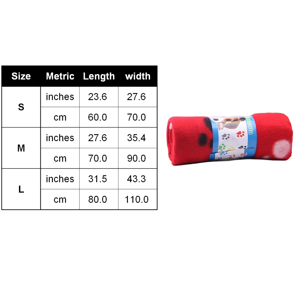 For Cat Rabbits Footprint Bed Carrier Cushion Warm Soft Pet Dog Winter Plush Sleep Mat Blanket Couch Pad | Дом и сад