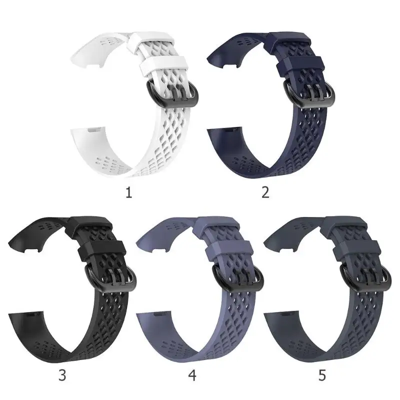 Силиконовый пористый дышащий ремешок на запястье для Fitbit Charge 3 L|Смарт-аксессуары|