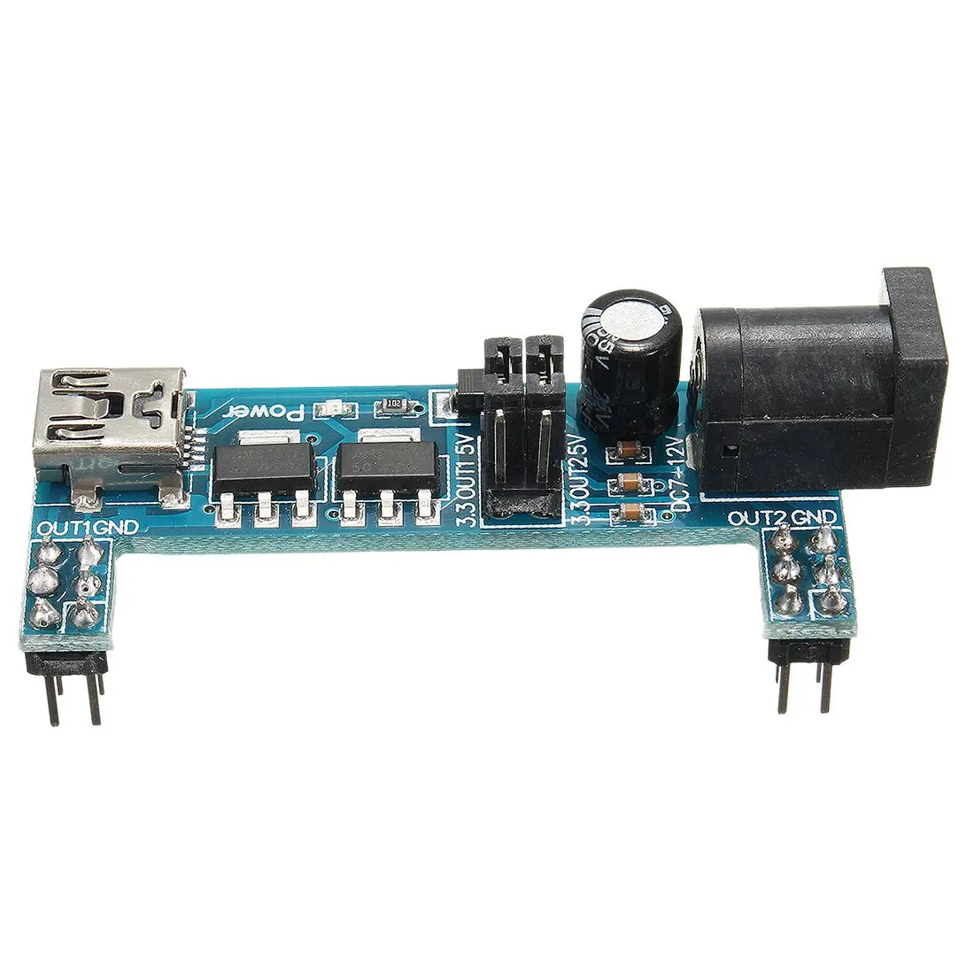 AAAE Топ 2x мини USB блок питания MB102 Макет 3 V 5V Для Arduino Solderless|Адаптеры AC/DC| |