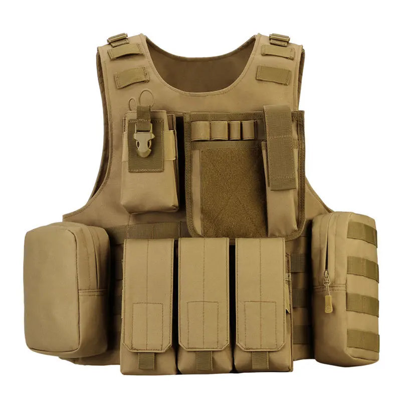 Army Tactical Vest Plate Carrier Professional Military Molle Amphibious Waistcoat Airsoft Combat Assault Sports Safety Backpacks
