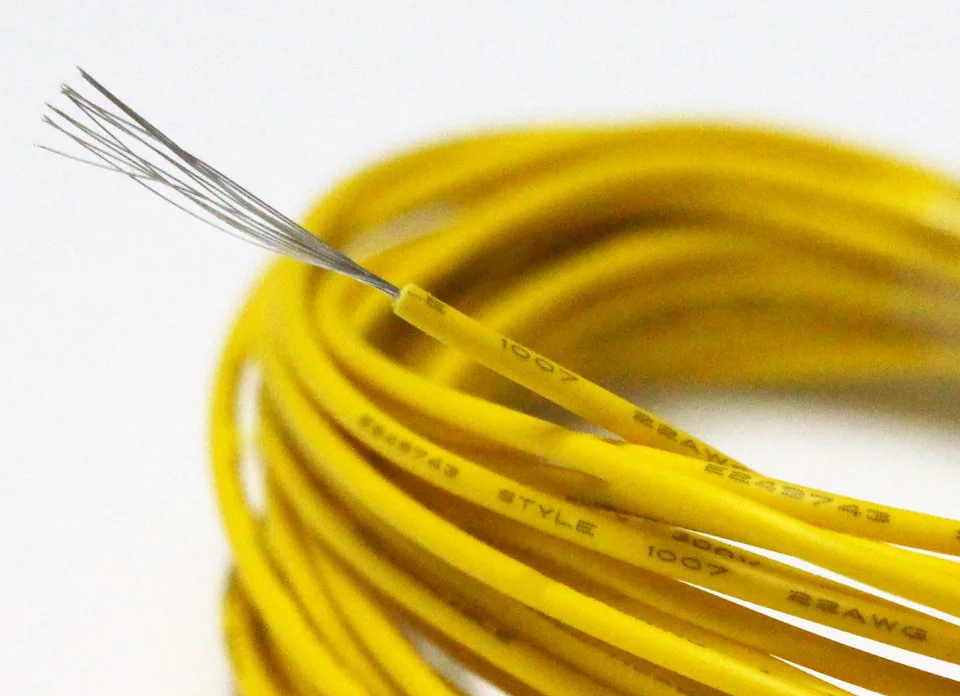 Синий кабель 26AWG из луженой меди синий изолированный провод UL1007 ПВХ