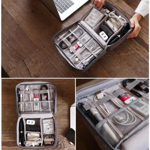 Новые электронные аксессуары органайзер для кабеля и USB накопителя сумка