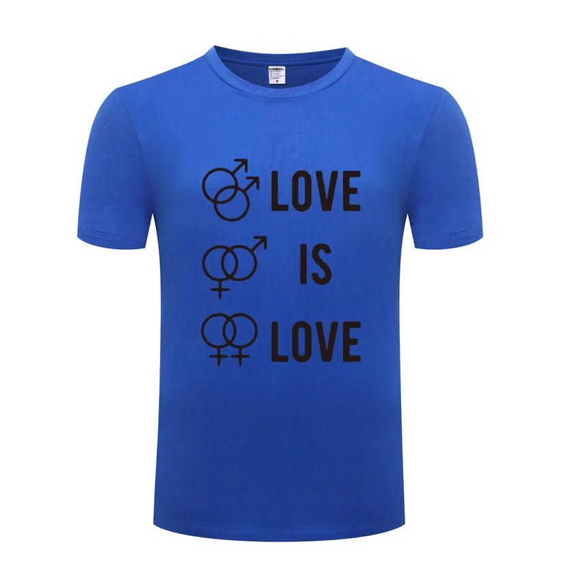 

Love Is Love - Gay Lesbian Support Equal Rights Men's T-Shirt T Shirt Men 2018 New Short Sleeve O Neck Cotton Casual Top Tee