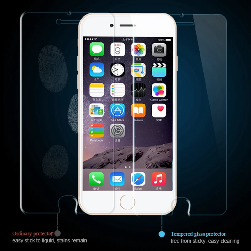 KISSCASE 9H взрывозащищенное Закаленное стекло премиум класса для iPhone X Xs 8 7 6 6S Plus Xr 5 5S
