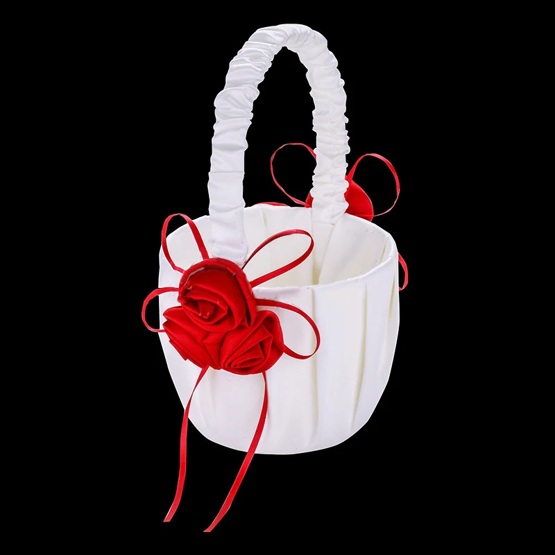 1 * корзина атласная Цветочная лента Свадебная церемониальный декор уникальный